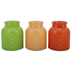 1 x Vase verre zagreb couleur ø13 ht 16cm