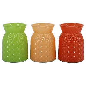 1 x Vase verre boedapest couleur ø10.5 ht 16cm