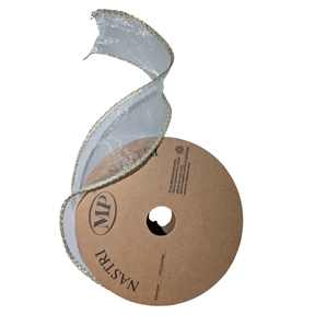 Ruban tulle crème 40mm x 10m