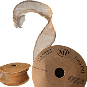 Ruban tulle cuivre 40mm x 10m