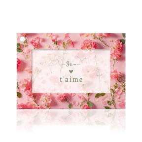 Cartes jeso fleur de fleur "je t'aime"