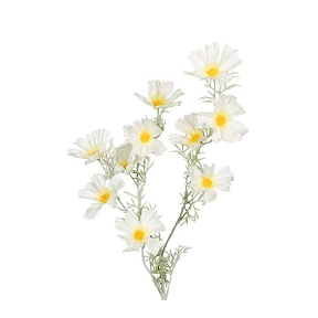 Branche chrysantème blanche ht 90cm