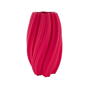 Vase ceramique 3d fuchsia 19 x 19 ht 34cm