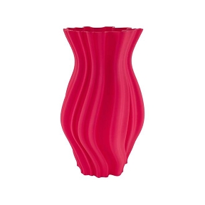 Vase céramique 3d fuchsia 21 x 22 ht 36cm