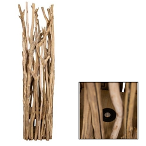 Lampe branche bois 24 x 24 ht 115 cm