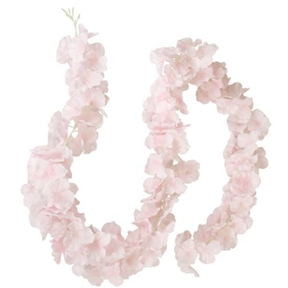 Guirlande fleurs rose pâle 180cm