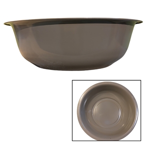 Bassine métal marron ø34 ht 9.5cm