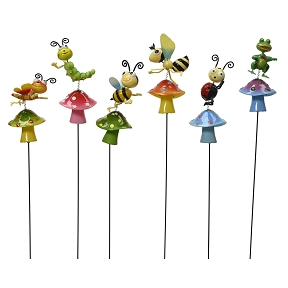 1 x Insecte sur pique couleur ht 70cm