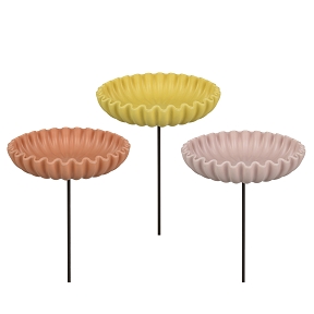 1 x Mangeoire oiseaux sur pique couleur ø20 ht 70cm