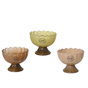 1 x Coupe verre sur pied couleur ø9 ht 7cm