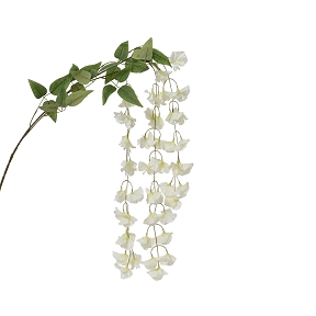 Branche fleurs blanches ht 85cm