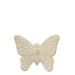 Papillon céramique mural crème 14 x 11 x 4.5cm