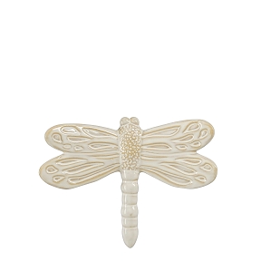 Libellule céramique mural crème 15.5 x 11.5 x 4cm