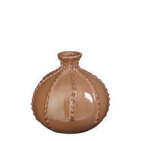 Vase céramique "stéphanie" marron ø11.5 ht 11.5cm