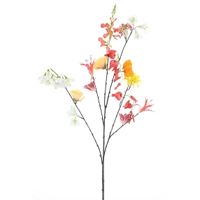 Tige fleurs rouge 119cm