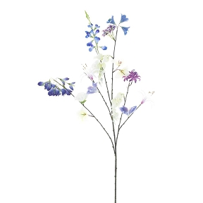 Tige fleur bleue 119cm