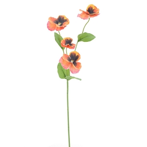 Pensée tricolore rouge 60cm