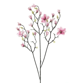 Branche magnolia rose 123cm