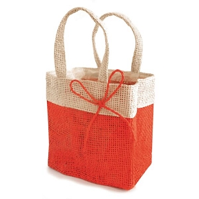 Sac fidji rouge 16 x 10 ht 16cm ( x10)