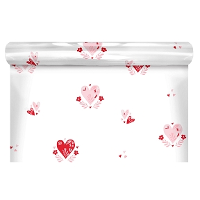 Bobine polypro imprimée étincelant rose 0.60 x 120m