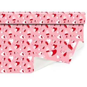 Bobine clayrbrill flamme coeur rose 0.80 x 40m