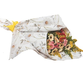 Bobine kraft blanc imprimé margaritas 0.80 x 40m