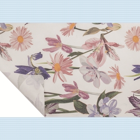 Bobine kraft blanc imprimé iris 0.80 x 40m