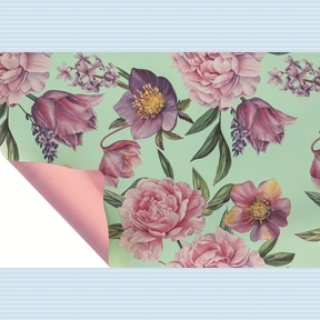 Bobine perla peony bleu marine 0.80 x 40m