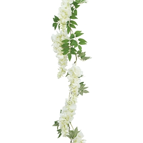 Guirlande glycine blanche 180cm