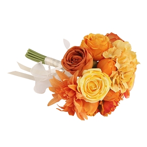 Bouquet sunrise jaune-orange ø20 ht 32cm
