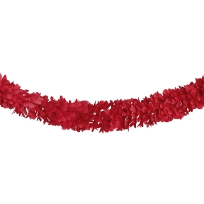 Guirlande fleurs rouges 220cm