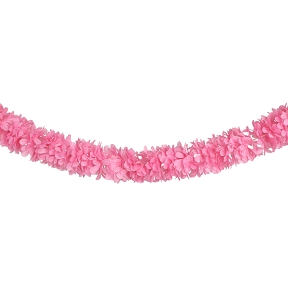 Guirlande fleurs roses 220cm