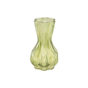 Vase verre aliza vert ø9 ht 14.5cm