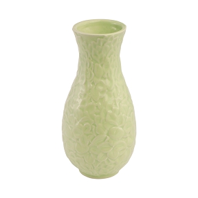 Vase céramique relief vert ø8.5 ht 18cm