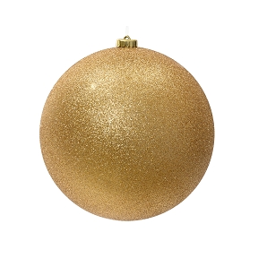 Boule Noël pailletée or ø 140mm