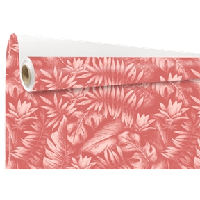 Bobine kraft blanc imprime kala framboise 0.79 x 40m