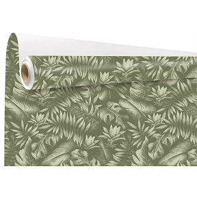 Bobine kraft blanc imprimé kala kaki 0.79 x 40m