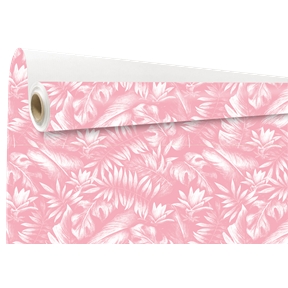 Bobine kraft blanc imprime kala rose 0.79 x 40m