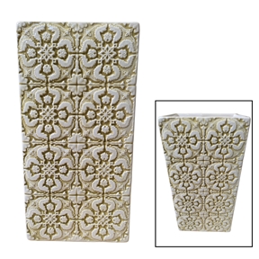 Vase céramique vert 14 x 10 x ht 27.5 cm