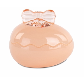 Bonbonniere oeuf verre peche 11.5 x ht 10 cm