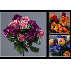 1 x Piquet rose pensée 3 couleurs 31 cm