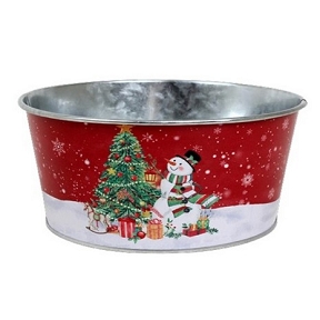 Coupe métal motif Noël ø16 ht 7cm
