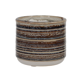 Cache-pot céramique brun ø10.5 ht 9cm