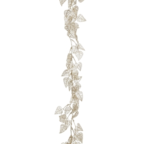 Guirlande feuille champagne 180cm