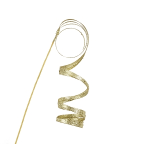 Branche rattan plat or pailletée ht 48cm