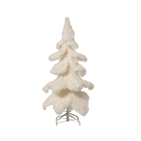 Sapin fourrure blanc ø50 ht 100cm