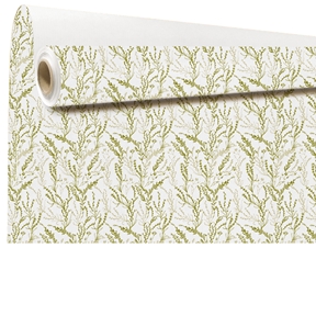 Bobine kraft blanc arborescence vert 0.79 x 40m