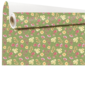 Bobine kraft blanc petula vert 0.79 x 40m