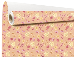 Bobine kraft blanc petula rose 0.79 x 40m