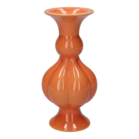 Vase céramique "celia" orange ø6.5 ht 16.5cm